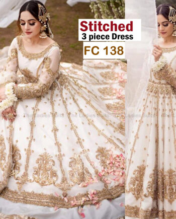 STITCHED 3 piece DRESS FA-138 w