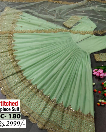STITCHED 3 piece DRESS FA- 180 Pista